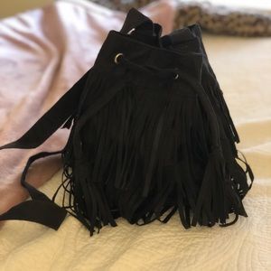 Fringe Bucket Bag